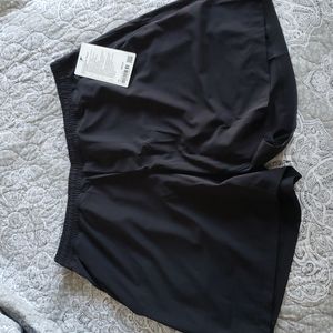 Black Lululemon Pace Breaker Shorts 7" Lined